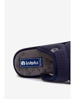 Pohodlná Pánská Domácí Obuv Pantofle model 21821662 Tmavě Modrá - Inblu