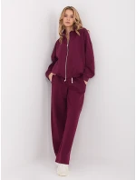 Spodnie SM SP model 21782307 bordowy - FPrice Spodnie SM SP model 21782307 bordowy - FPrice