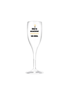 Personalizovaná nerozbitná pohár na prosecco – ak to nezvládne … tak už nikto