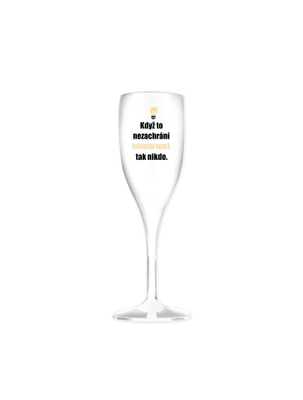 Personalizovaná nerozbitná pohár na prosecco – ak to nezvládne … tak už nikto Personalizovaná nerozbitná pohár na prosecco – ak to nezvládne … tak už nikto