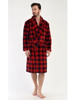 Pánsky župan so šálovým golierom Kocka