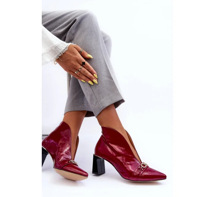 Topánky na podpätku model 183996 Krok vo veľkom štýle Topánky na podpätku model 183996 Krok vo veľkom štýle