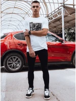 Pánské bílé tričko s potiskem Dstreet model 21974966 - FashionStreet Pánské bílé tričko s potiskem Dstreet model 21974966 - FashionStreet