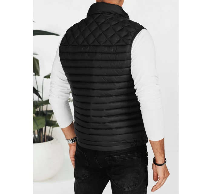 Pánska prešívaná vesta čierna Dstreet TX5076