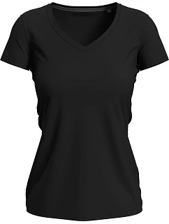 Stedman Stretch-T V-neck Women Dámske tričko s výstrihom do V 05.9710 black opal