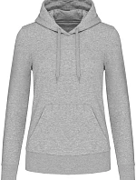 Kariban K 4028 Dámska ekologická mikina s kapucňou 20.4028 oxford grey