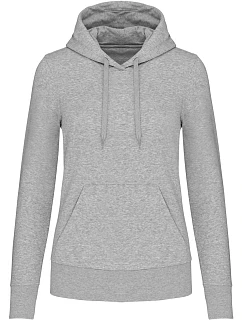 Kariban K 4028 Dámska ekologická mikina s kapucňou 20.4028 oxford grey