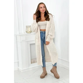 Dlhý sveter béžová