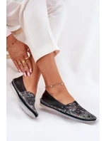 Kožené Baletky Se Vzorem model 21693645 Černé - Maciejka