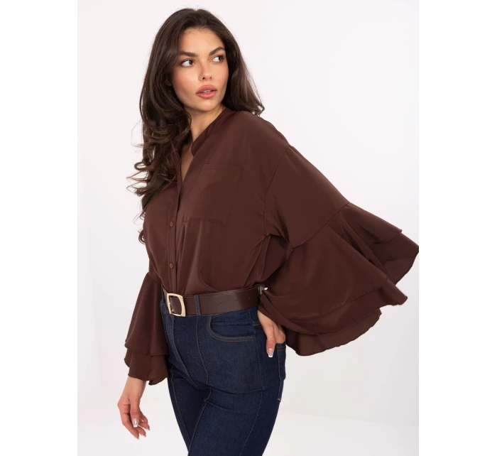 MI košeľa KS 3173.49 hnedá