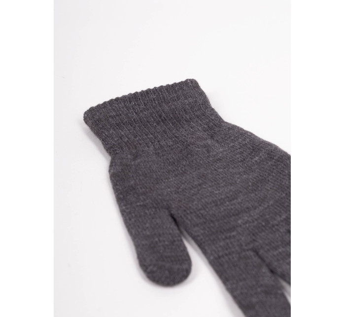 Yoclub Dámske základné šedé rukavice RED-MAG2K-0050-007 Grey