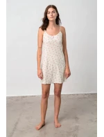 Dámska nočná košeľa Florette 18831 Ecru Printed - Vamp