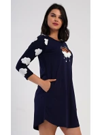 Dámske domáce šaty s trojštvrťovými rukávmi Medveď na obláčiku Dámske domáce šaty s trojštvrťovými rukávmi Medveď na obláčiku