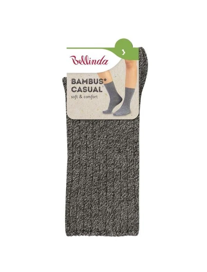 Zimné bambusové ponožky BAMBUS CASUAL SOCKS - BELLINDA - sivé