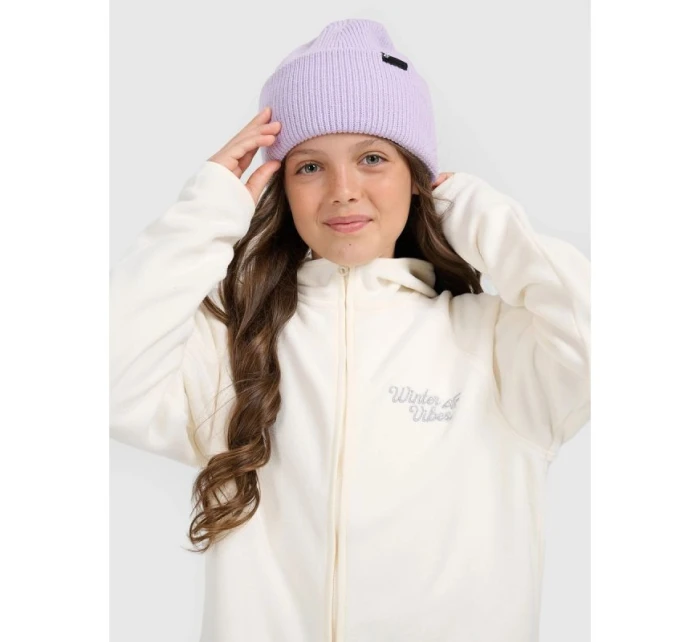 Dívčí volný fleece s kapucí model 21917508 - 4F