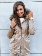 Dámská zimní bunda parka béžová Dstreet model 21971002 - FashionStreet