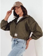Dámská přechodná bunda s kapucí zelená Dstreet model 21974240 - FashionStreet