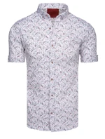 FashionStreet pánske biele tričko s krátkym rukávom KX1060