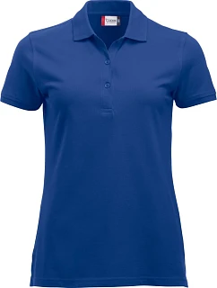 Clique Classic Marion S/S Dámske polo tričko z hrubej bavlny 67.8246 tmavomodré