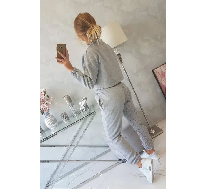 Izolovaná sada s barevným potiskem šedá