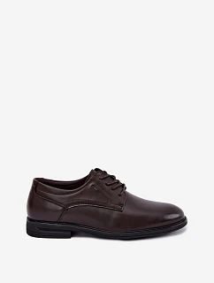 Pánské elegantní polobotky tmavě hnědé model 22539702 - EVENTO
