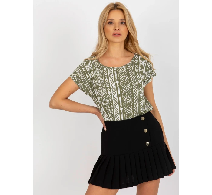 Dámská halenka model 18132780 khaki barva - FPrice