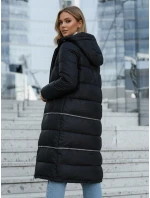 Dámska zimná dlhá bunda tmavomodrá FashionStreet TY5467 Dámska zimná dlhá bunda tmavomodrá FashionStreet TY5467