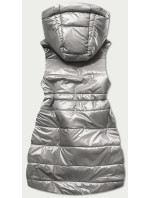 Lesklá vesta v grafitové barvě s kapucí model 16150118 - S'WEST