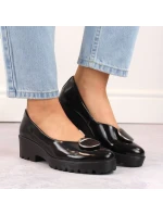 Dámske lakované poltopánky so zdobením Filippo DP4569