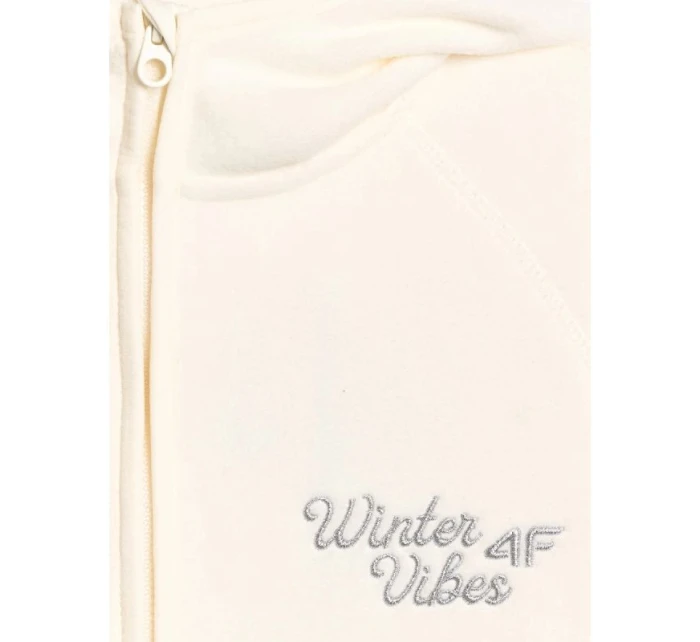 Dívčí volný fleece s kapucí model 21917508 - 4F