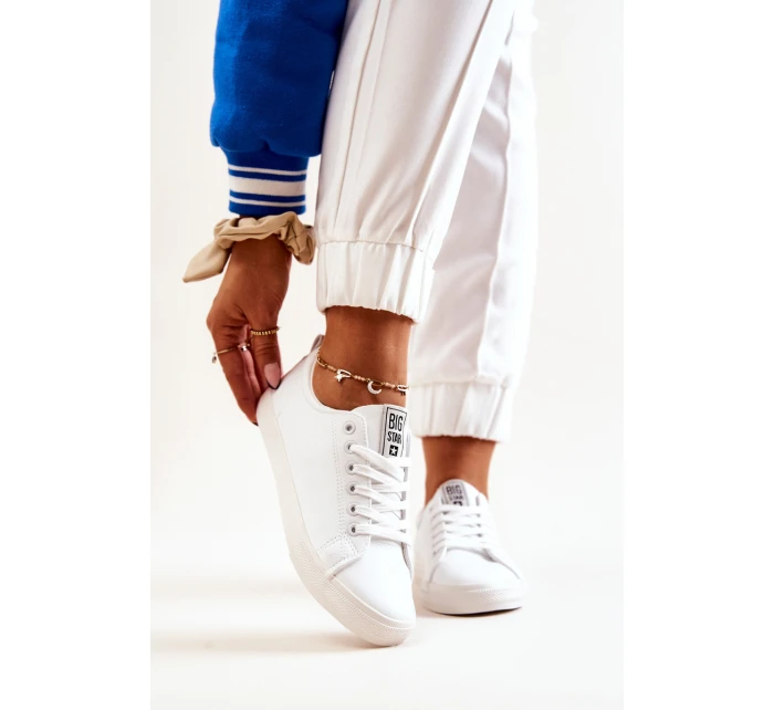 Kožená tenisová obuv Big Star model 21571999 Bílé - Big Star Shoes