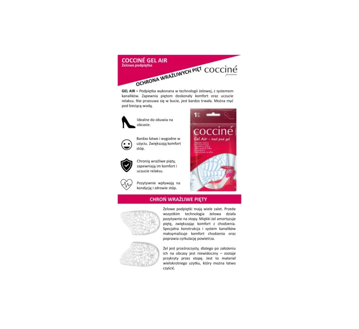 Coccine Żelowe Damskie Podpiętki Gel Air