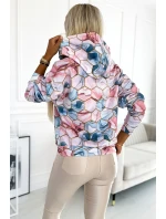 Dámská klokaní mikina s kapucí, zlatými a s  vzorem model 18899071 - numoco