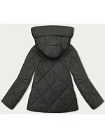 Dámská bunda v army barvě pro přechodné období model 21246655 - J.STYLE Dámská bunda v army barvě pro přechodné období model 21246655 - J.STYLE