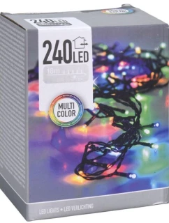 VIANOČNÝ STROMČEK SVETLA REŤAZ 240 VIEDOL VIACFAREBNÉ