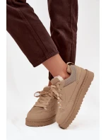 Dámské tenisky s teplou podšívkou Béžové Cyrissa