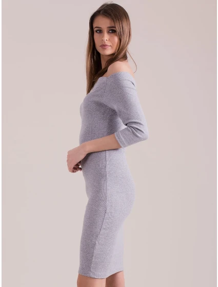 Šaty EN SK 1407.05 svetlo šedá