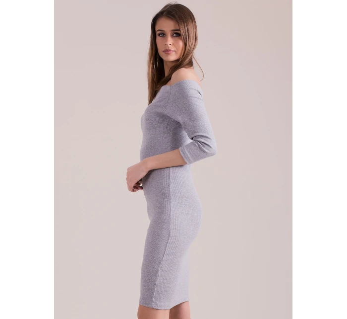 Šaty EN SK 1407.05 svetlo šedá