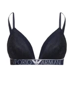 Krajková vyztužená podprsenka námořnická modrá model 15340092 - Emporio Armani Krajková vyztužená podprsenka námořnická modrá model 15340092 - Emporio Armani