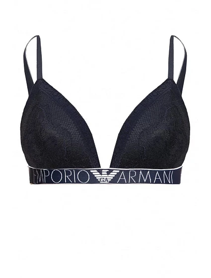 Krajková vyztužená podprsenka  námořnická modrá  model 15340092 - Emporio Armani