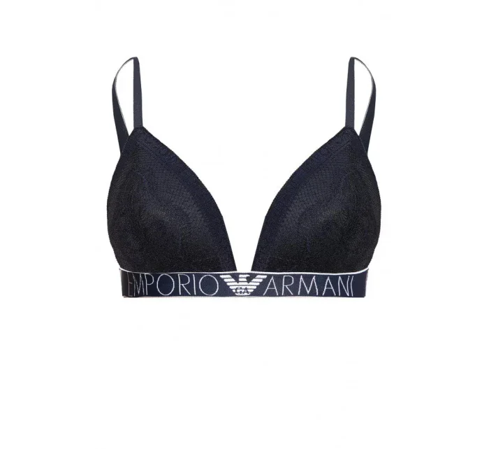 Krajková vyztužená podprsenka námořnická modrá model 15340092 - Emporio Armani Krajková vyztužená podprsenka námořnická modrá model 15340092 - Emporio Armani