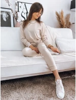 MILIAN dámská tepláková souprava světle béžová Dstreet model 21967792 - FashionStreet
