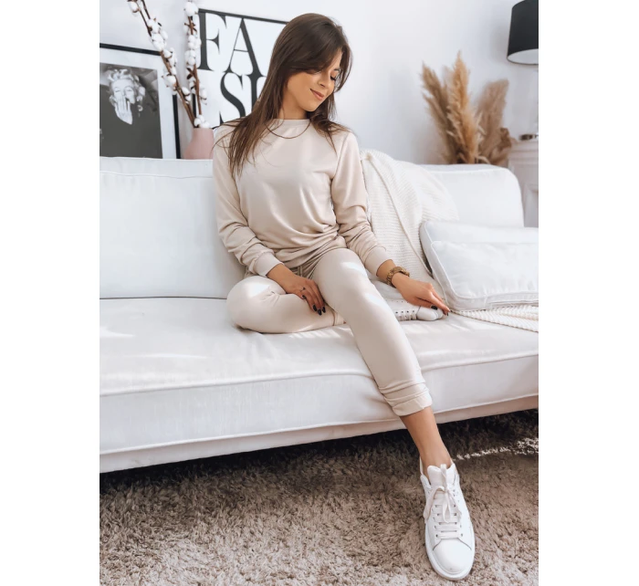 MILIAN dámská tepláková souprava světle béžová Dstreet model 21967792 - FashionStreet