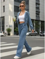 Spodnie damskie z  niebieskie model 22016773 - FashionStreet