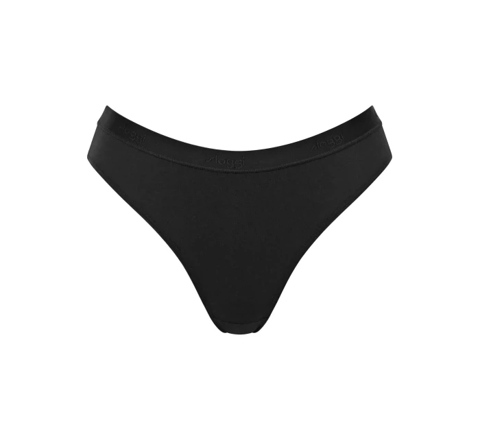 Dámske nohavičky GO Casual High leg 2P - BLACK - black 0004 - SLOGGI Dámske nohavičky GO Casual High leg 2P - BLACK - black 0004 - SLOGGI