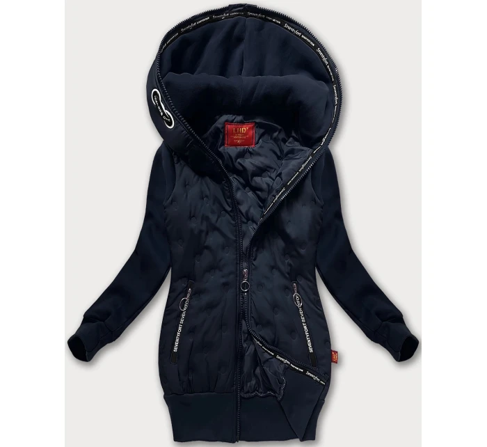 Tmavě modrá dámská s kapucí model 21240204 - LHD