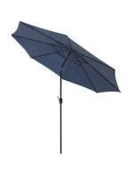 ZÁHRADNÝ SLNEČNÍK S LED OSVETLENÍM 300CM NÁMORNÍCKA MODRÁ