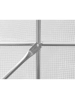 SKLENÍK ZÁHRADNÝ TUNEL 200X300X200CM PE KONŠTRUKCIA BIELA OCEĽ