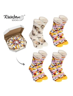 Skarpetki Rainbow Socks Pizza 4 Pary Capricciosa