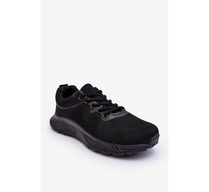 Klasyczne Męskie Sportowe Buty Sznurowane Czarne Jasper